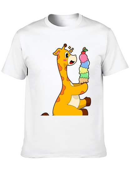 Giraffe Ice Cream Lover T-Shirt