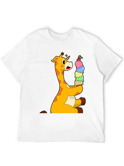 Giraffe Ice Cream Lover T-Shirt