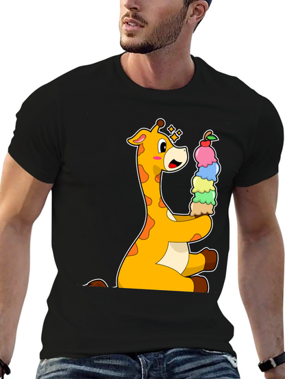 Giraffe Ice Cream Lover T-Shirt