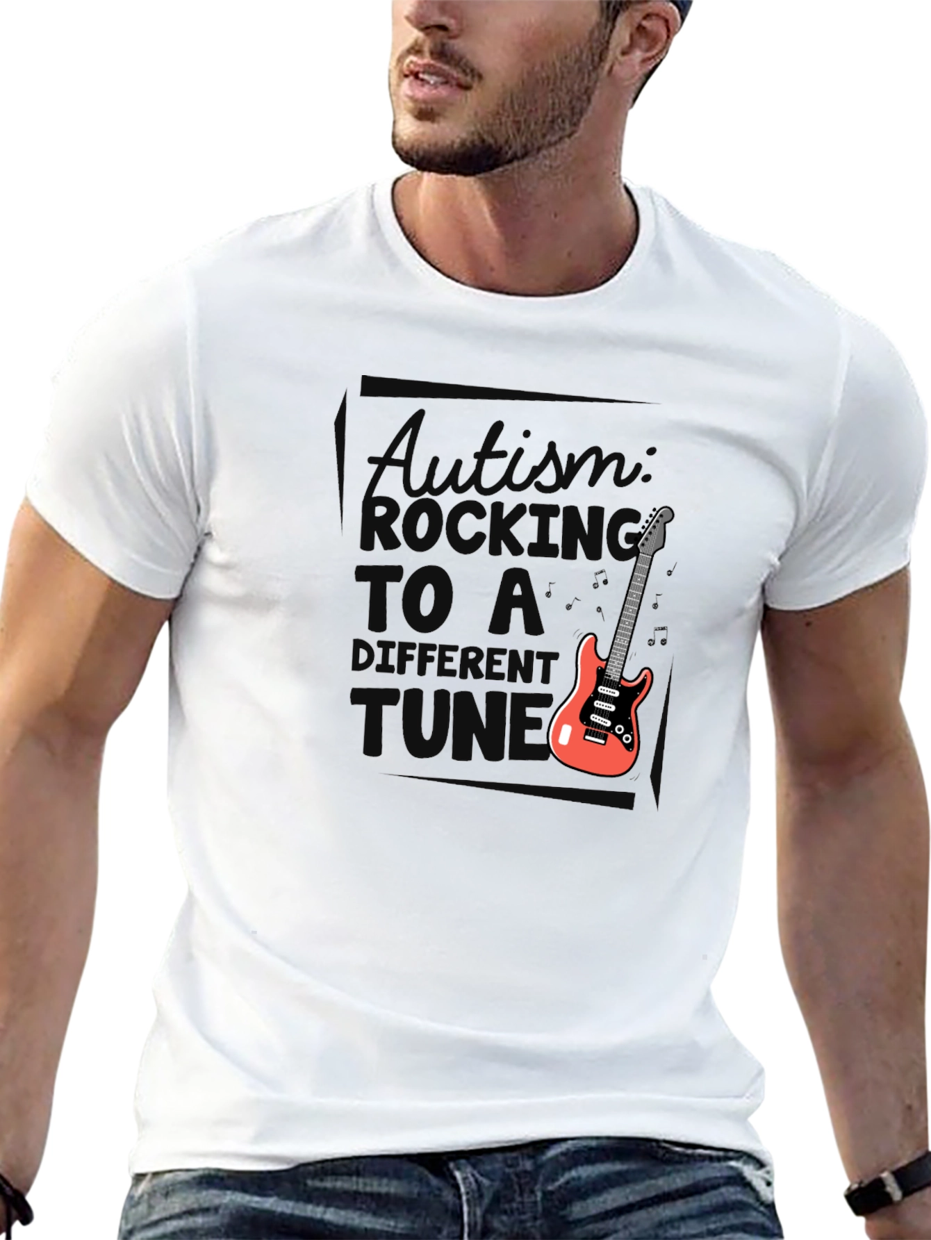 Autism Awareness Rocking to a Different Tune T-Shirt