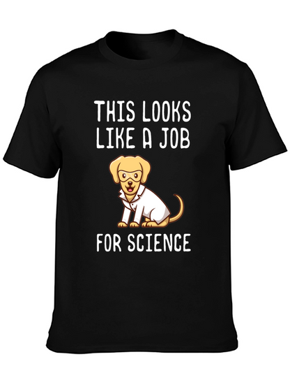 Science Dog T-Shirt - Funny Lab Coat Tee