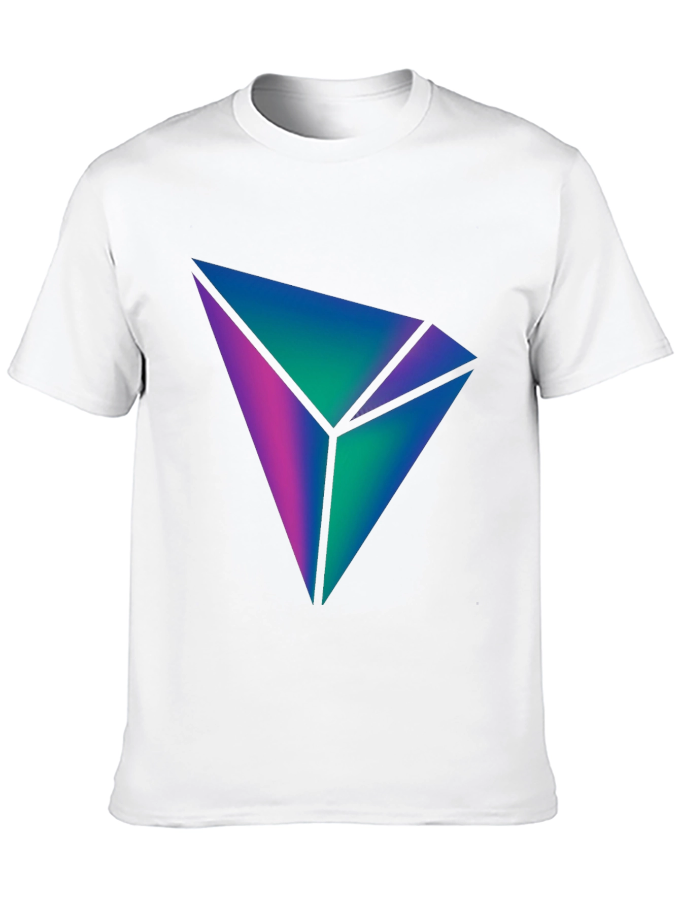 Abstract Geometric Tee - Black Stylish Graphic T-Shirt