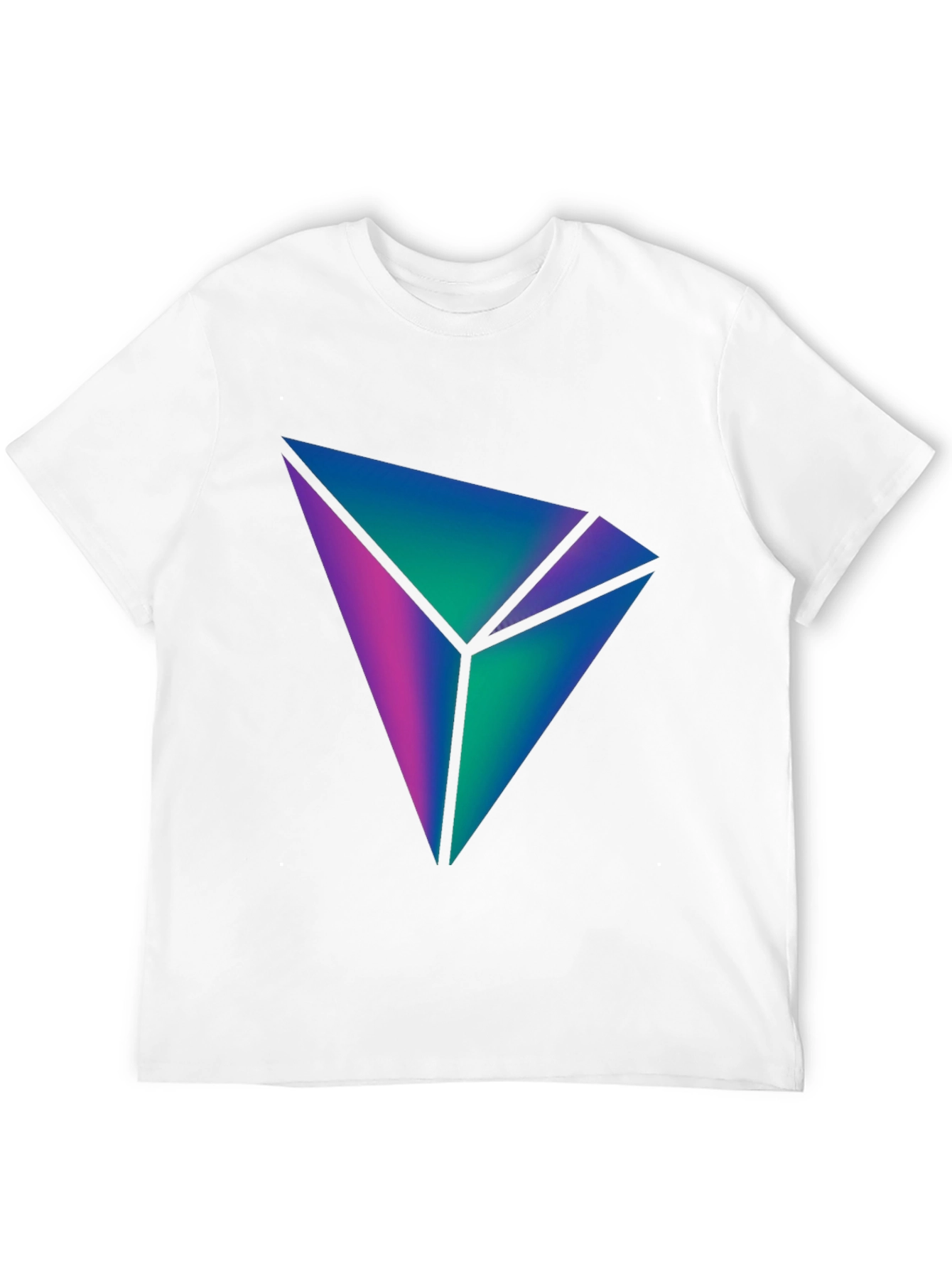 Abstract Geometric Tee - Black Stylish Graphic T-Shirt