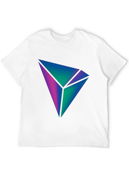 Abstract Geometric Tee - Black Stylish Graphic T-Shirt