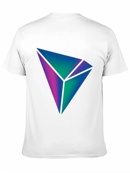 Abstract Geometric Tee - Black Stylish Graphic T-Shirt