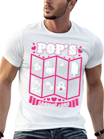 Pops Summer Camp Black T-Shirt