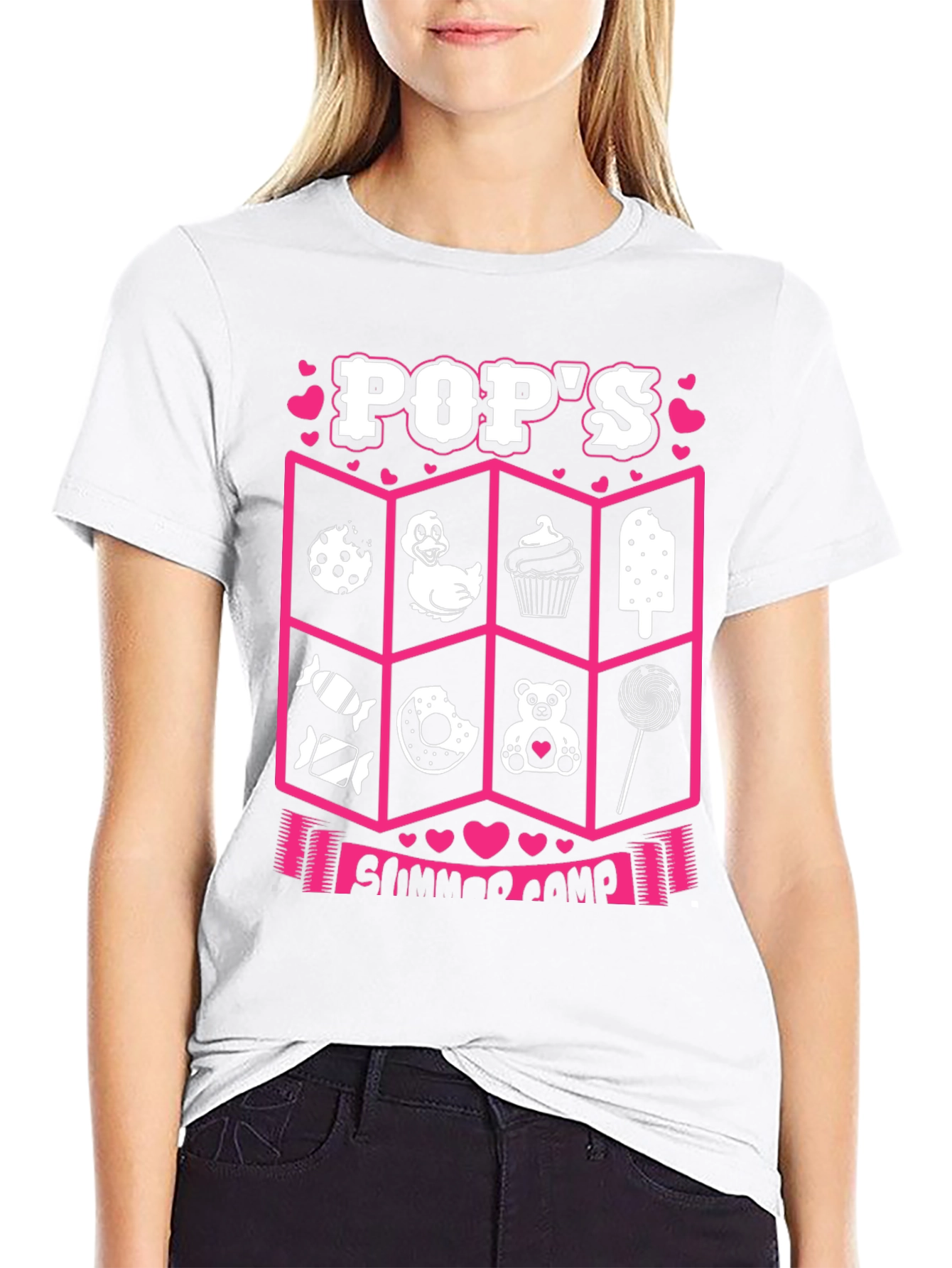 Pops Summer Camp Black T-Shirt