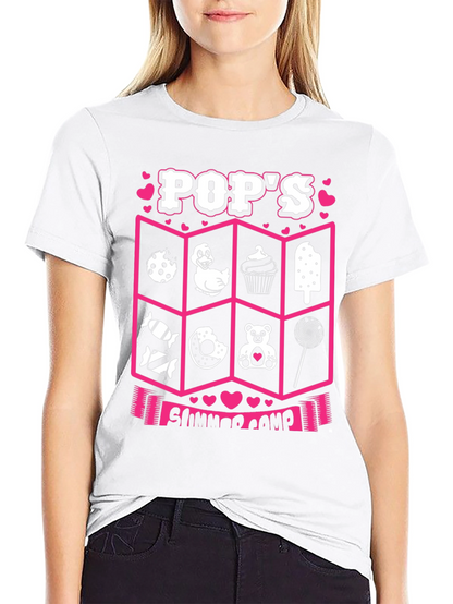 Pops Summer Camp Black T-Shirt