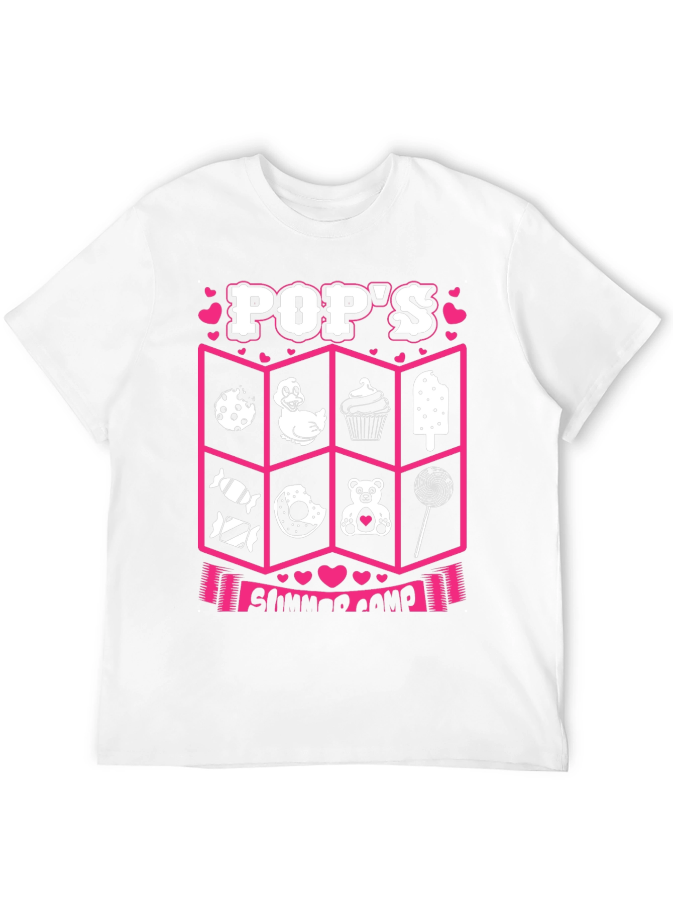 Pops Summer Camp Black T-Shirt