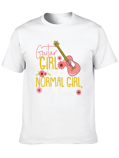 Guitar Girl T-Shirt: Normal Girl Only Louder!