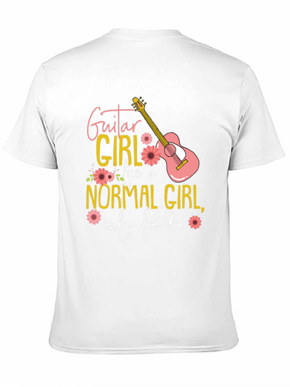 Guitar Girl T-Shirt: Normal Girl Only Louder!