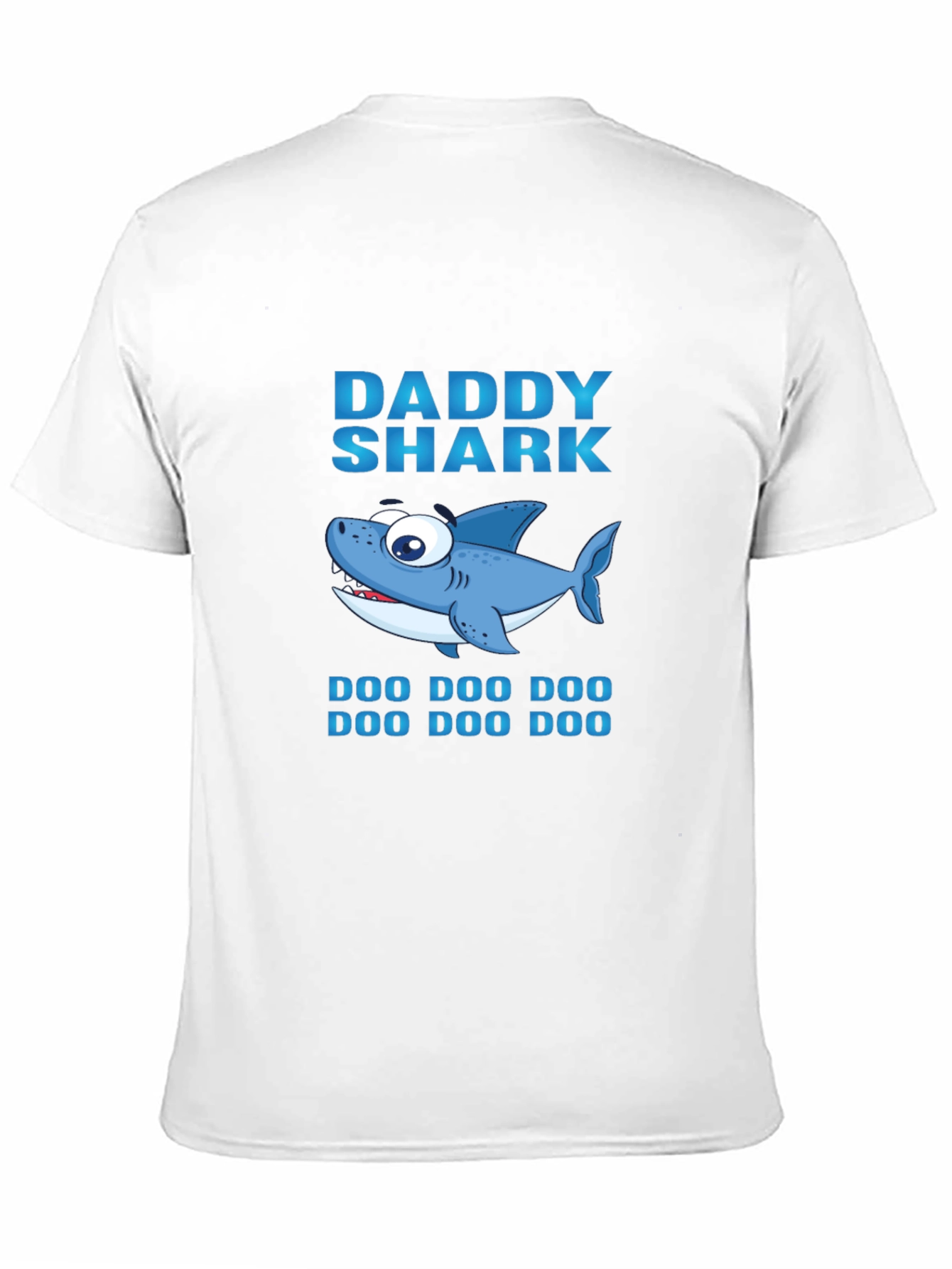 Daddy Shark Graphic Print Black T-Shirt