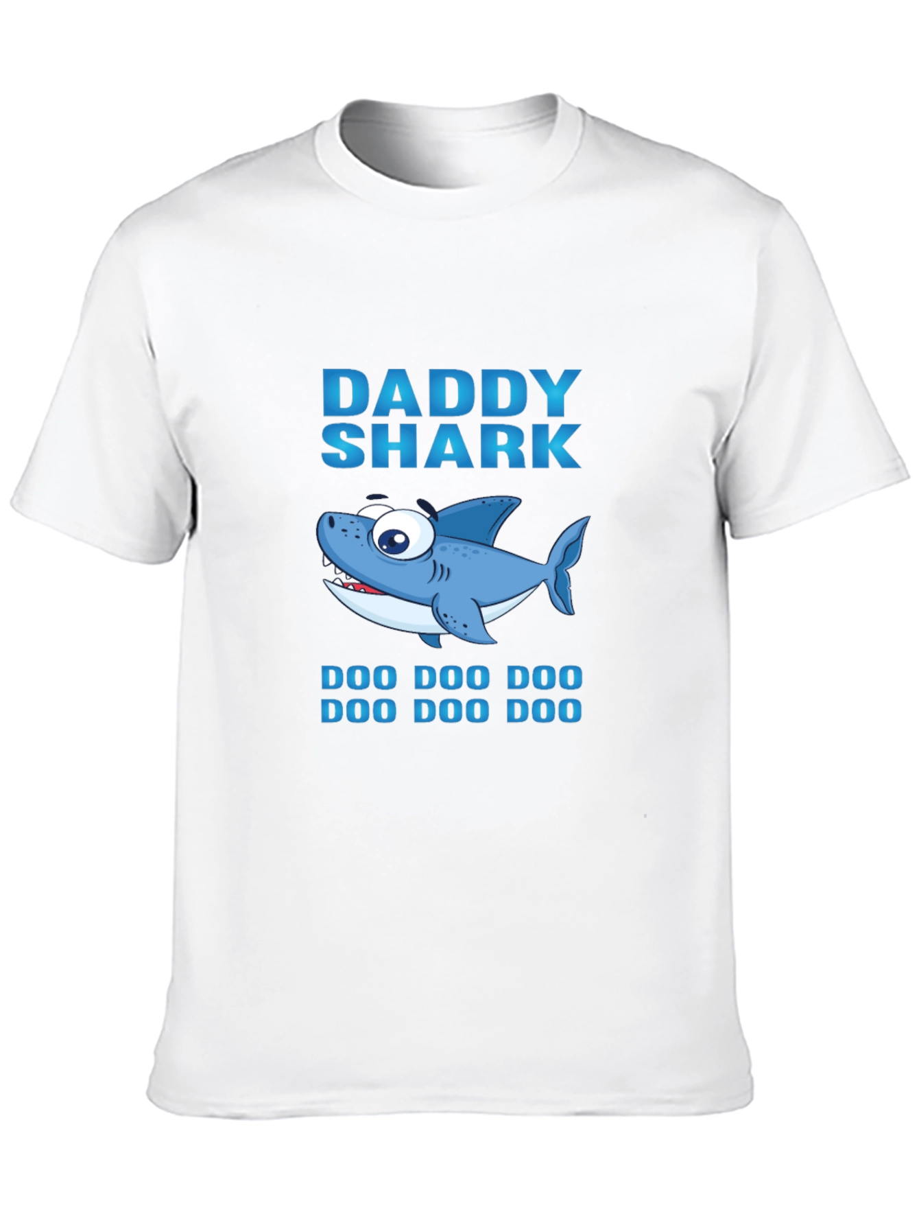 Daddy Shark Graphic Print Black T-Shirt