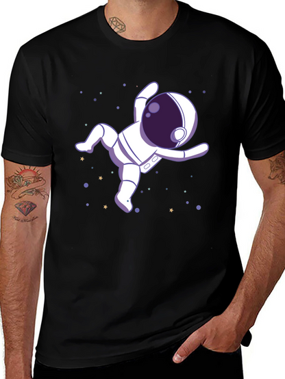 Astronaut in Space Graphic Tee - Black