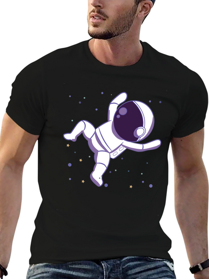 Astronaut in Space Graphic Tee - Black