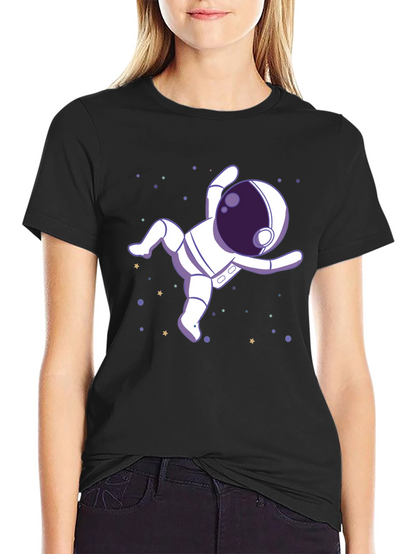 Astronaut in Space Graphic Tee - Black