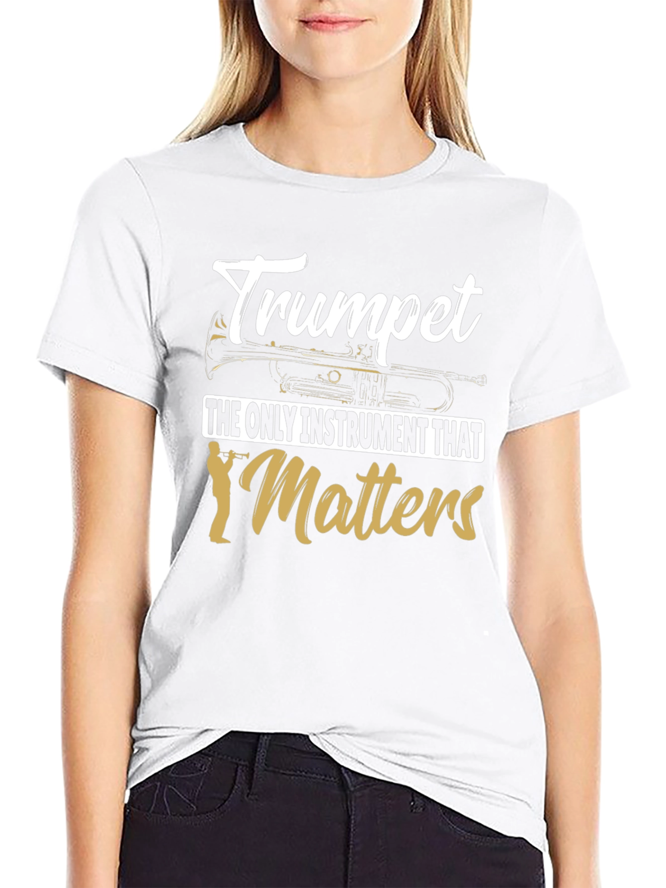 Trumpet Instrument Graphic Tee for Musicians