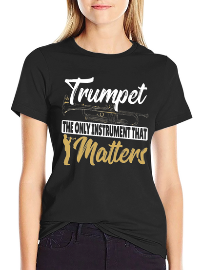 Trumpet Instrument Graphic Tee for Musicians