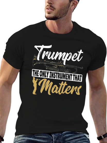 Trumpet Instrument Graphic Tee for Musicians