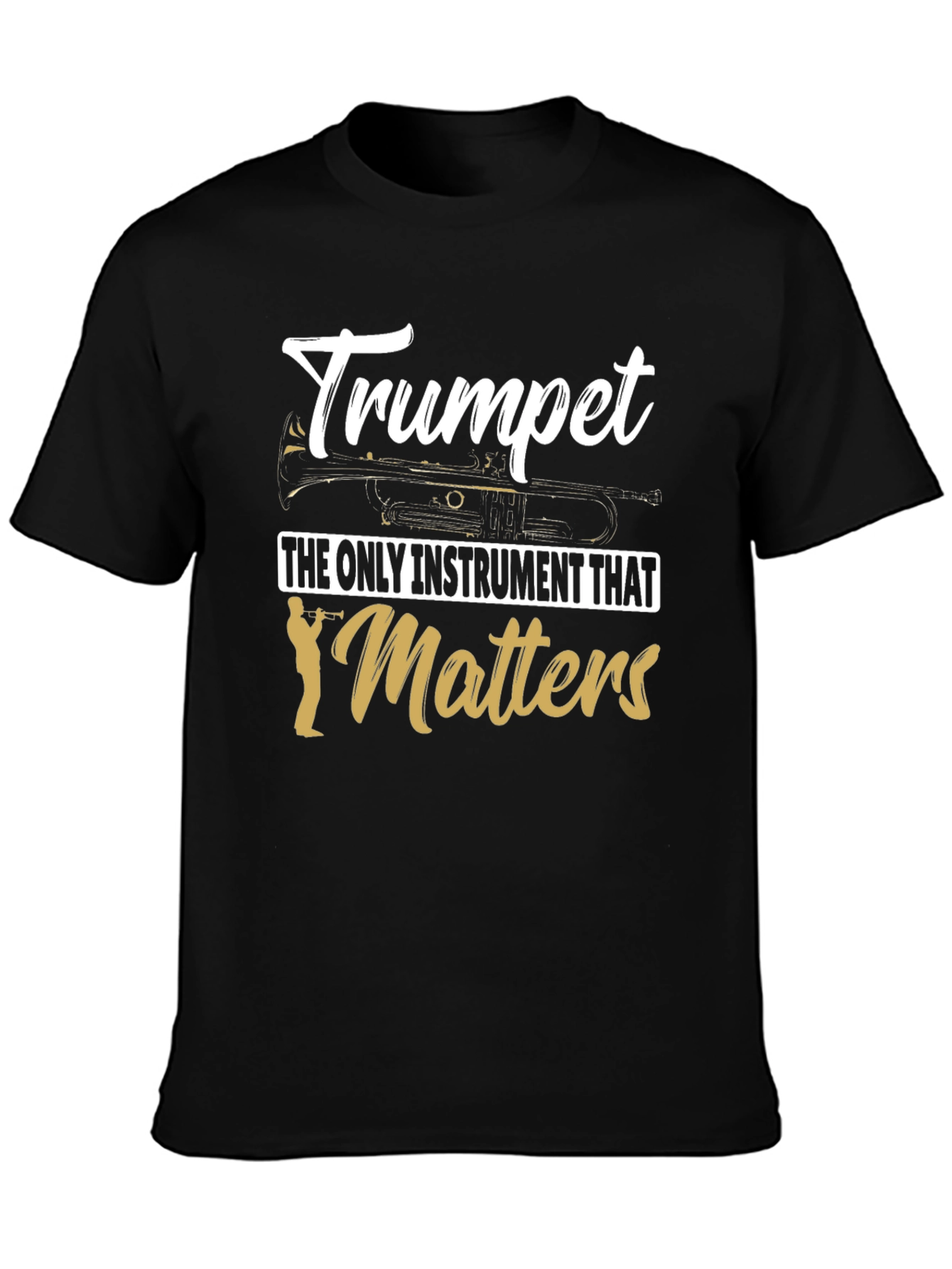 Trumpet Instrument Graphic Tee for Musicians