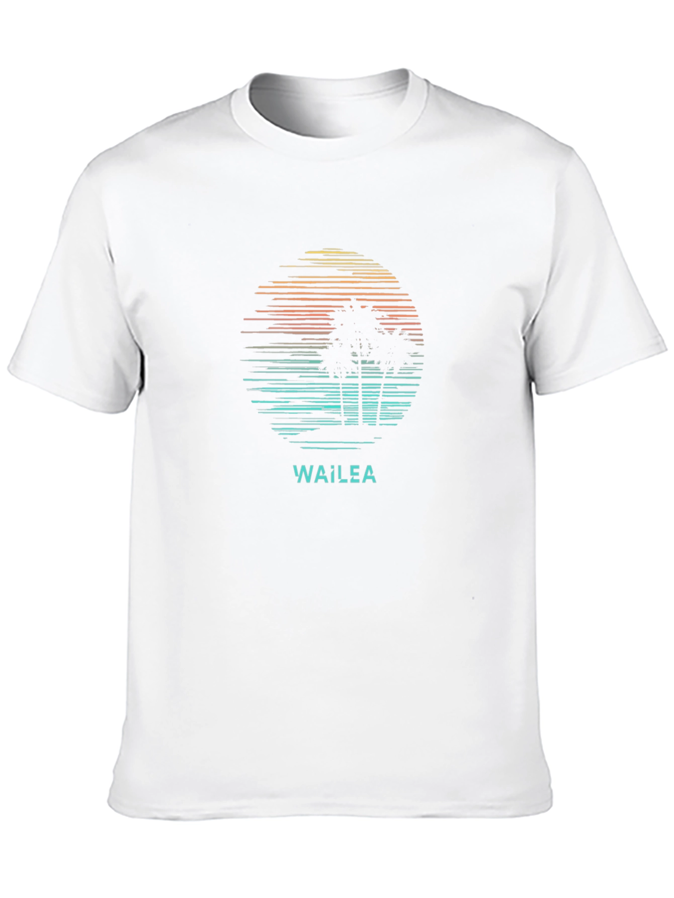 Wailea Graphic T-Shirt - Retro Palm Tree Design