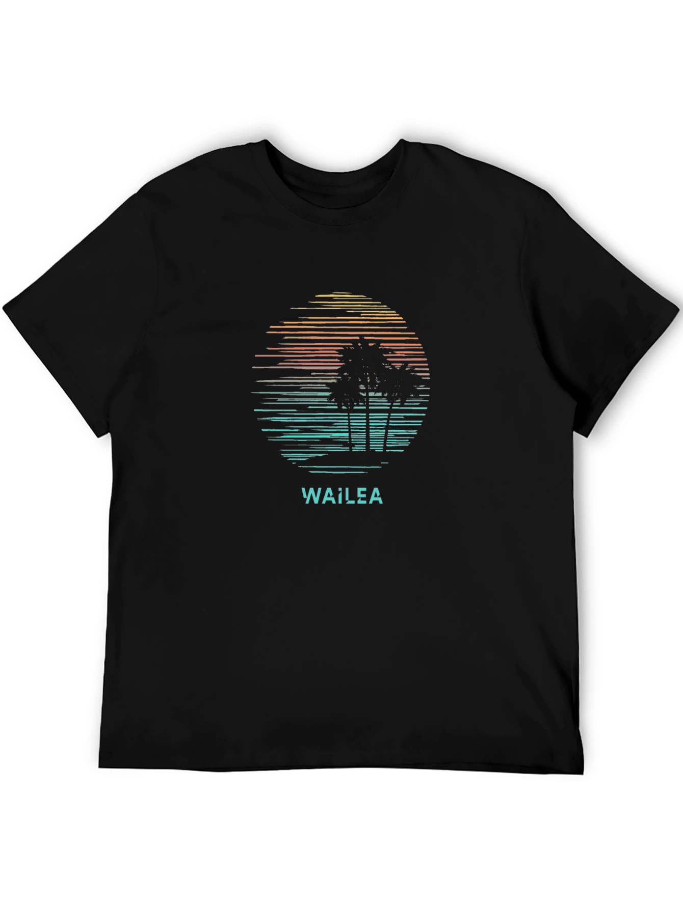 Wailea Graphic T-Shirt - Retro Palm Tree Design