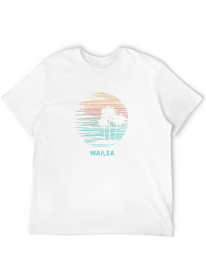 Wailea Graphic T-Shirt - Retro Palm Tree Design