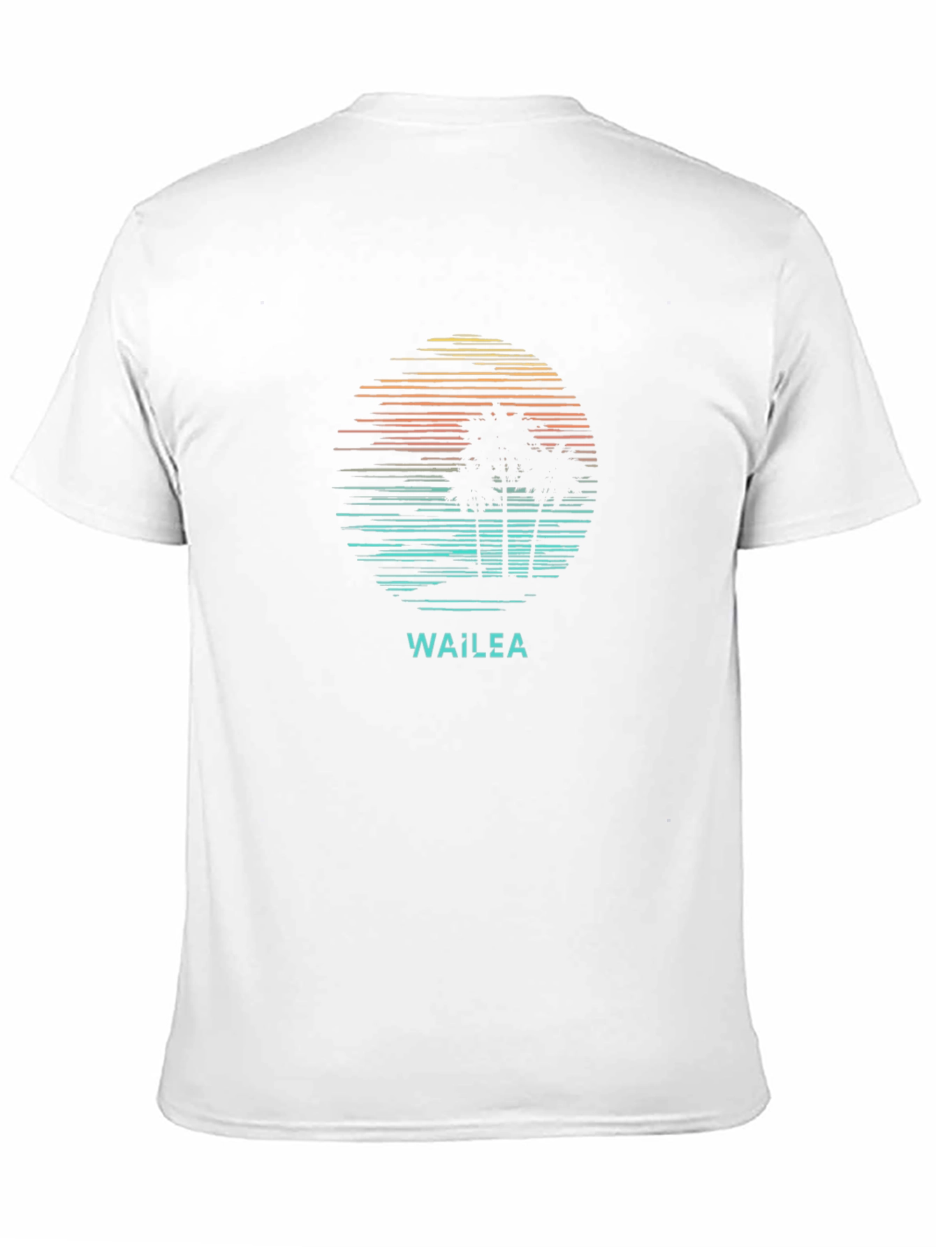 Wailea Graphic T-Shirt - Retro Palm Tree Design