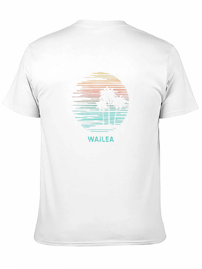 Wailea Graphic T-Shirt - Retro Palm Tree Design