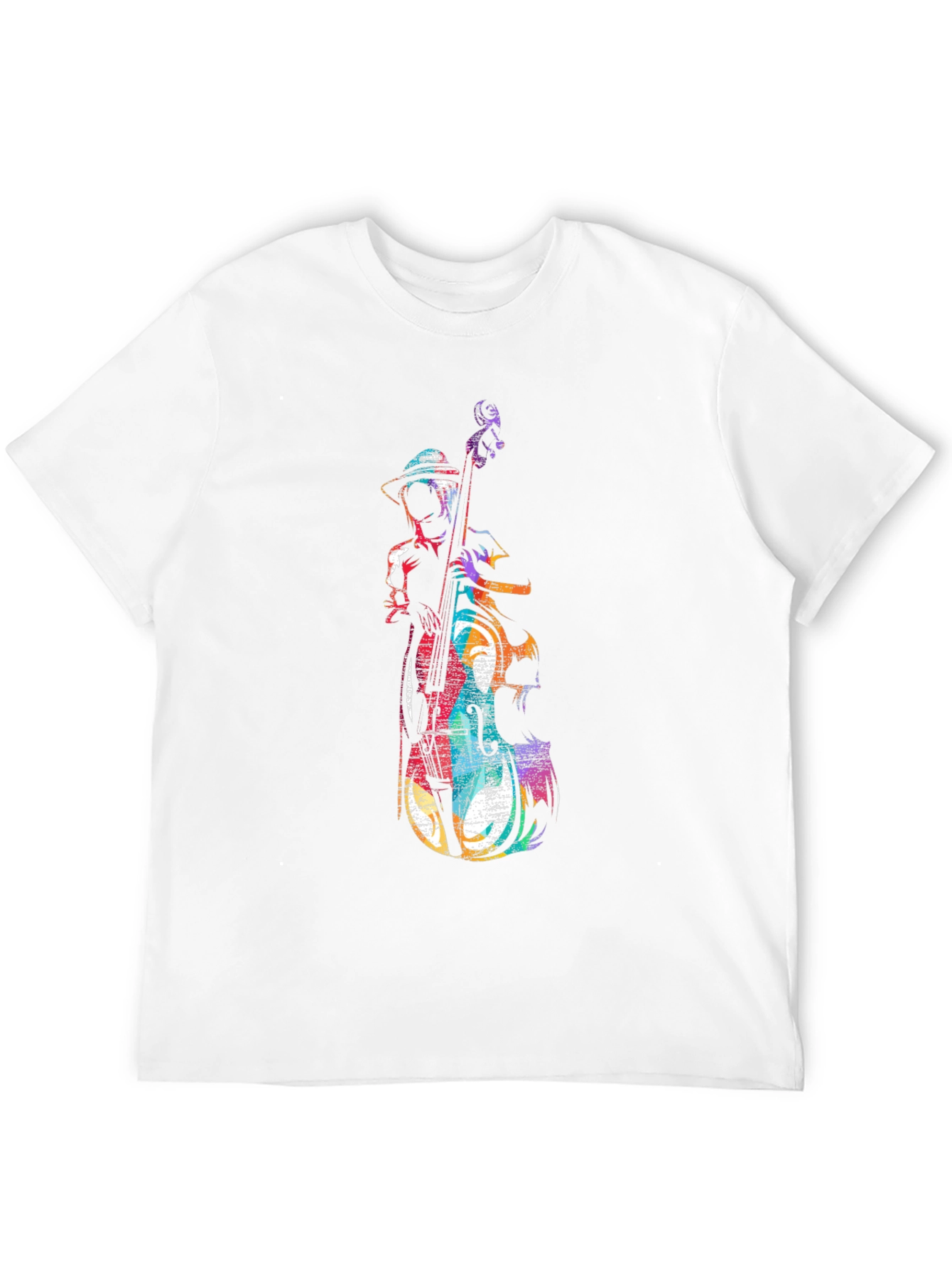 Musician Bass Player Graphic Tee - Black