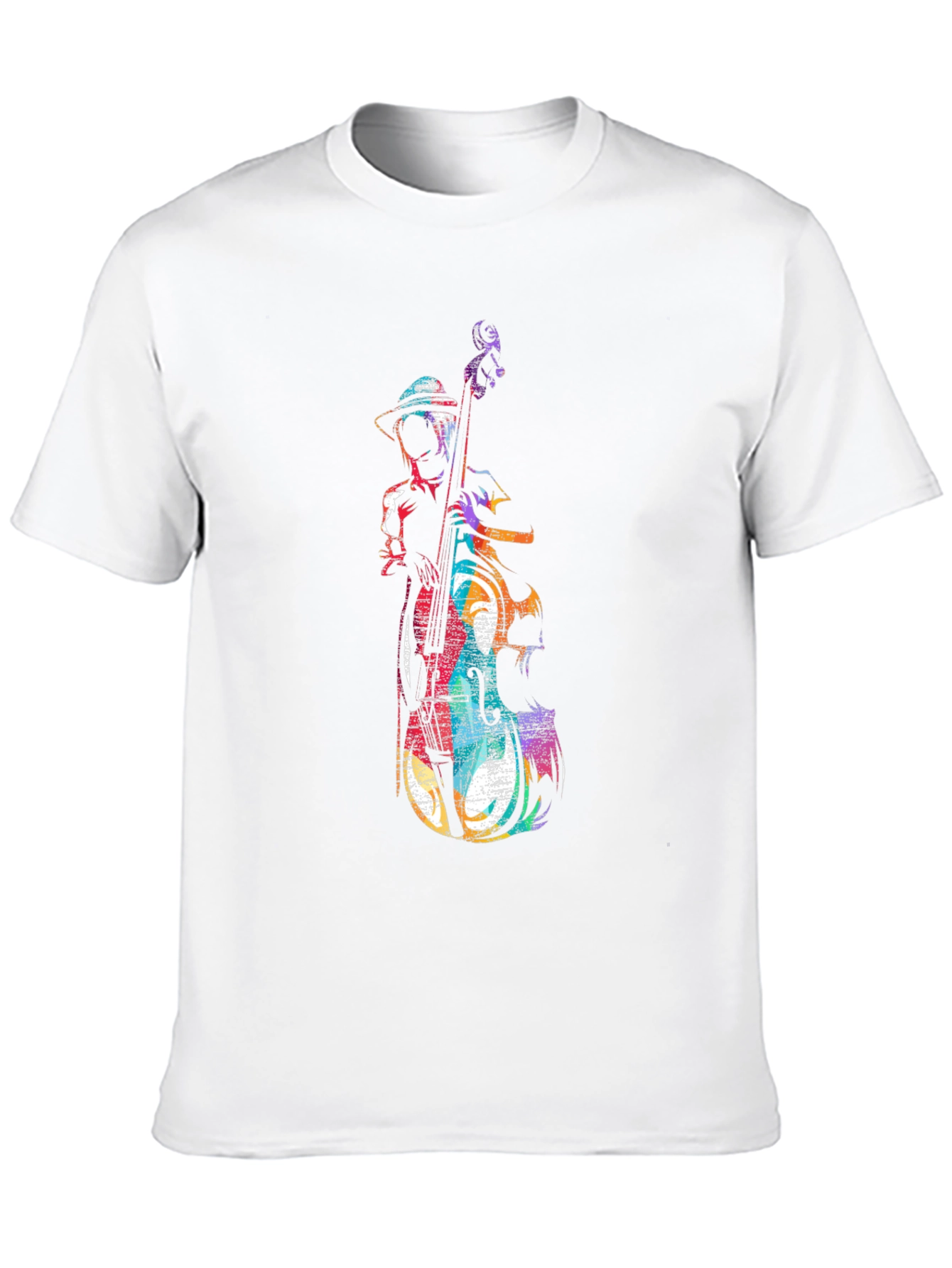 Musician Bass Player Graphic Tee - Black