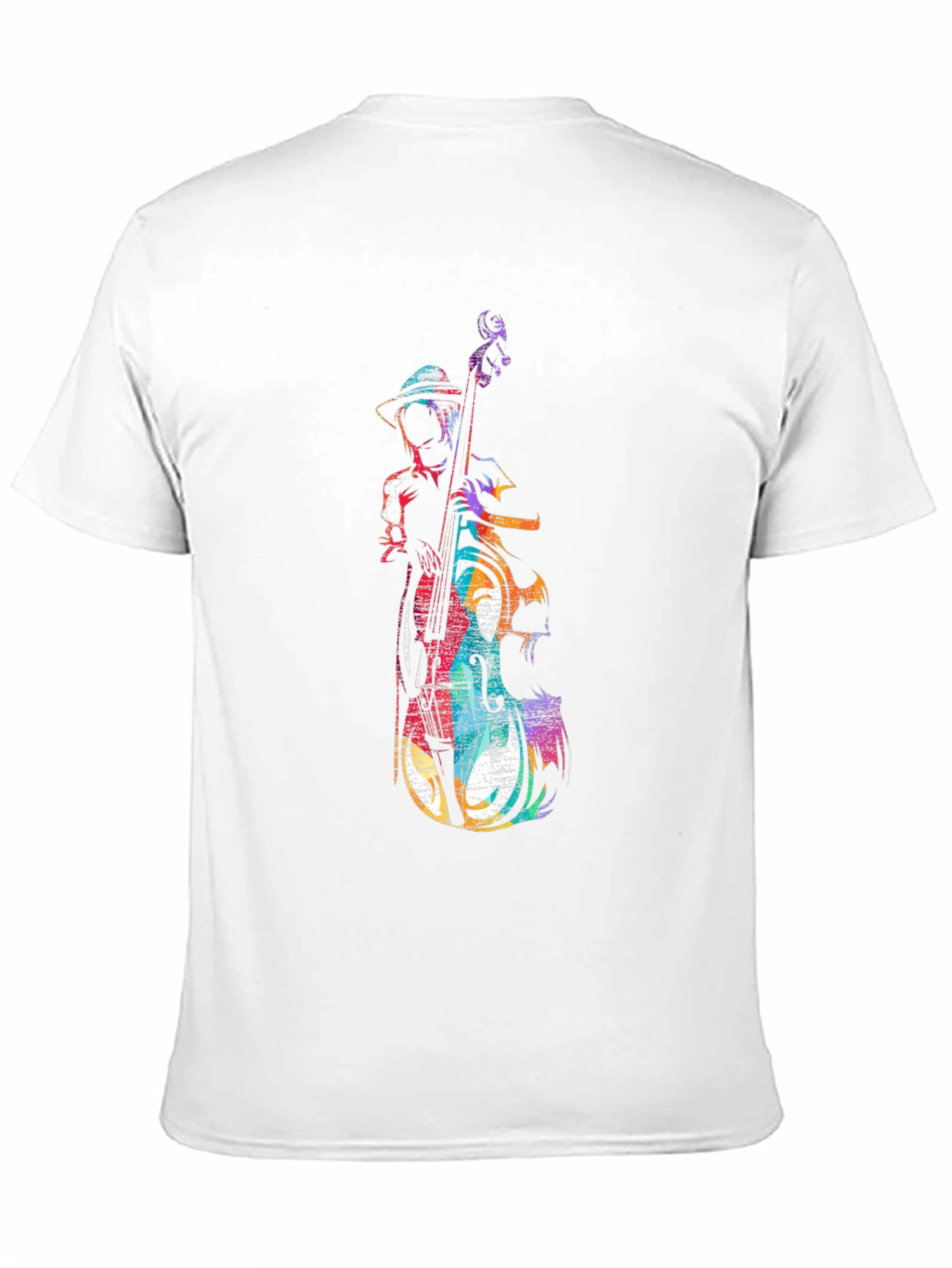 Musician Bass Player Graphic Tee - Black