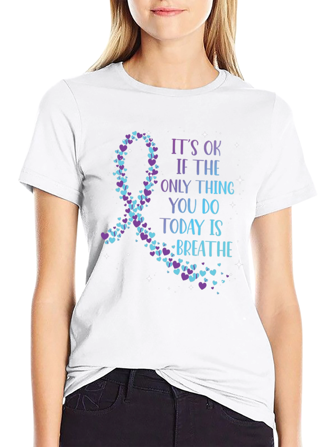 Mental Health Awareness Ribbon T-Shirt