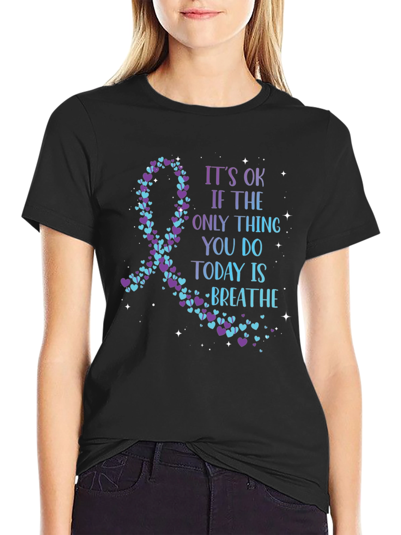 Mental Health Awareness Ribbon T-Shirt