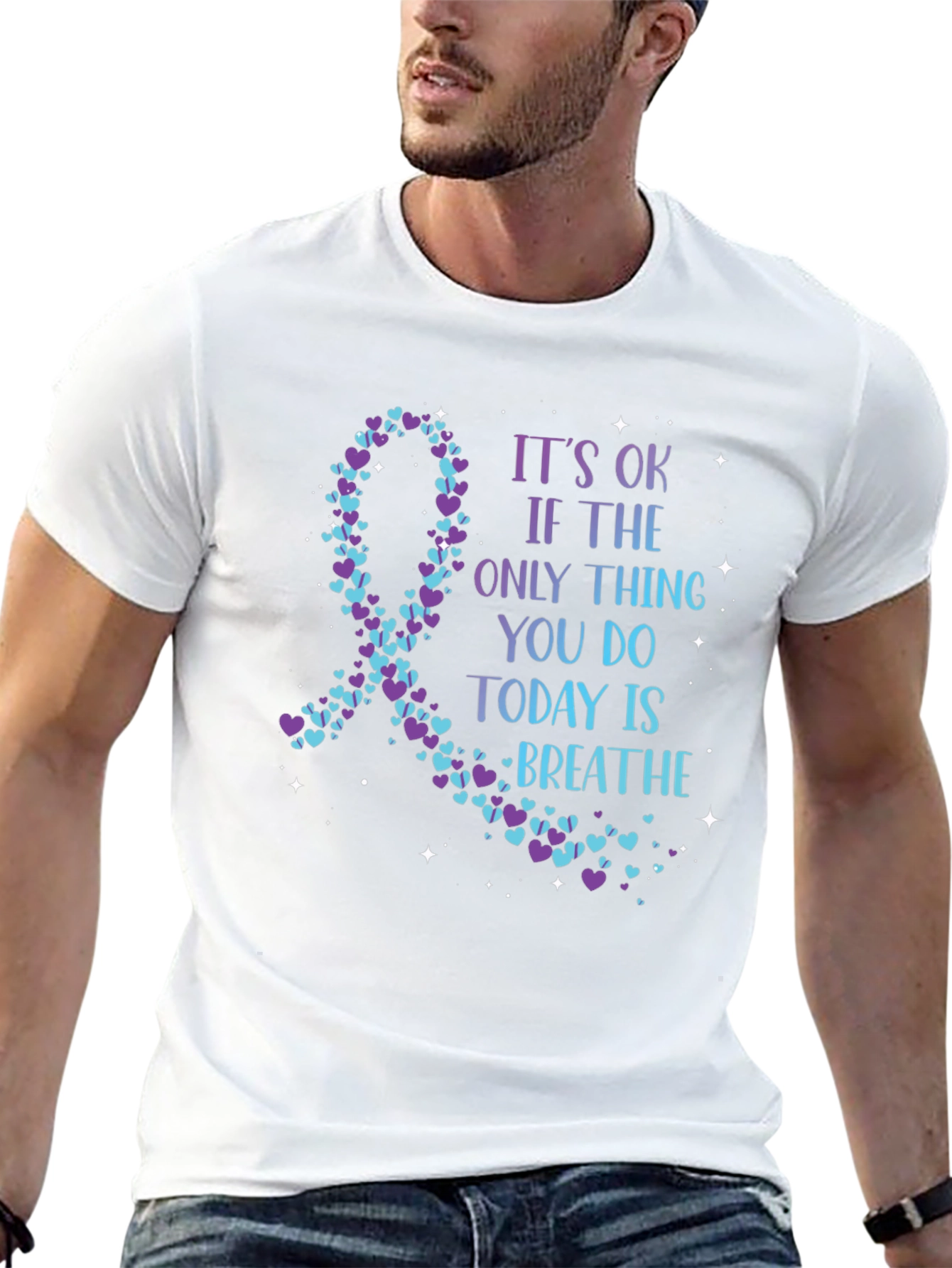Mental Health Awareness Ribbon T-Shirt