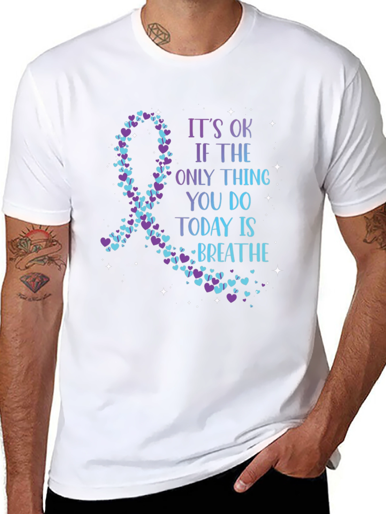 Mental Health Awareness Ribbon T-Shirt