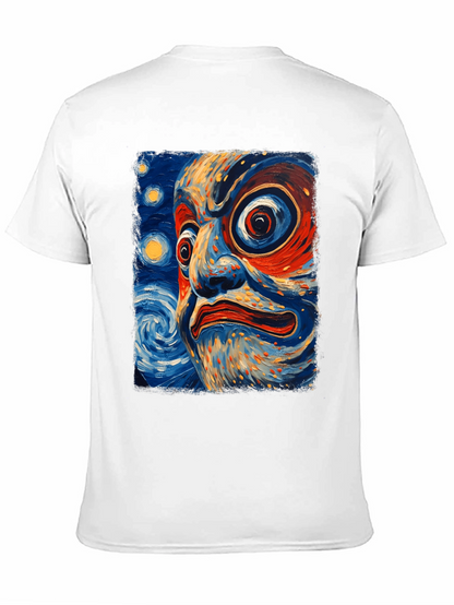 Dramatic Face Art Graphic T-Shirt