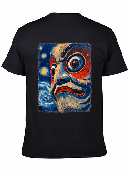 Dramatic Face Art Graphic T-Shirt