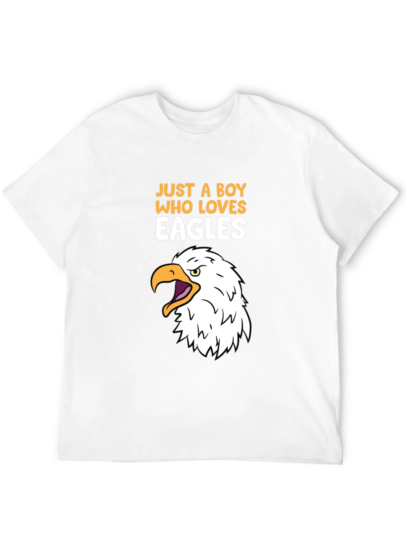 Just A Boy Who Loves Eagles Graphic Tee