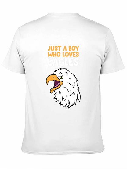 Just A Boy Who Loves Eagles Graphic Tee