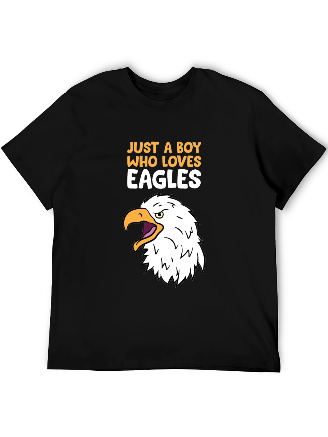 Just A Boy Who Loves Eagles Graphic Tee