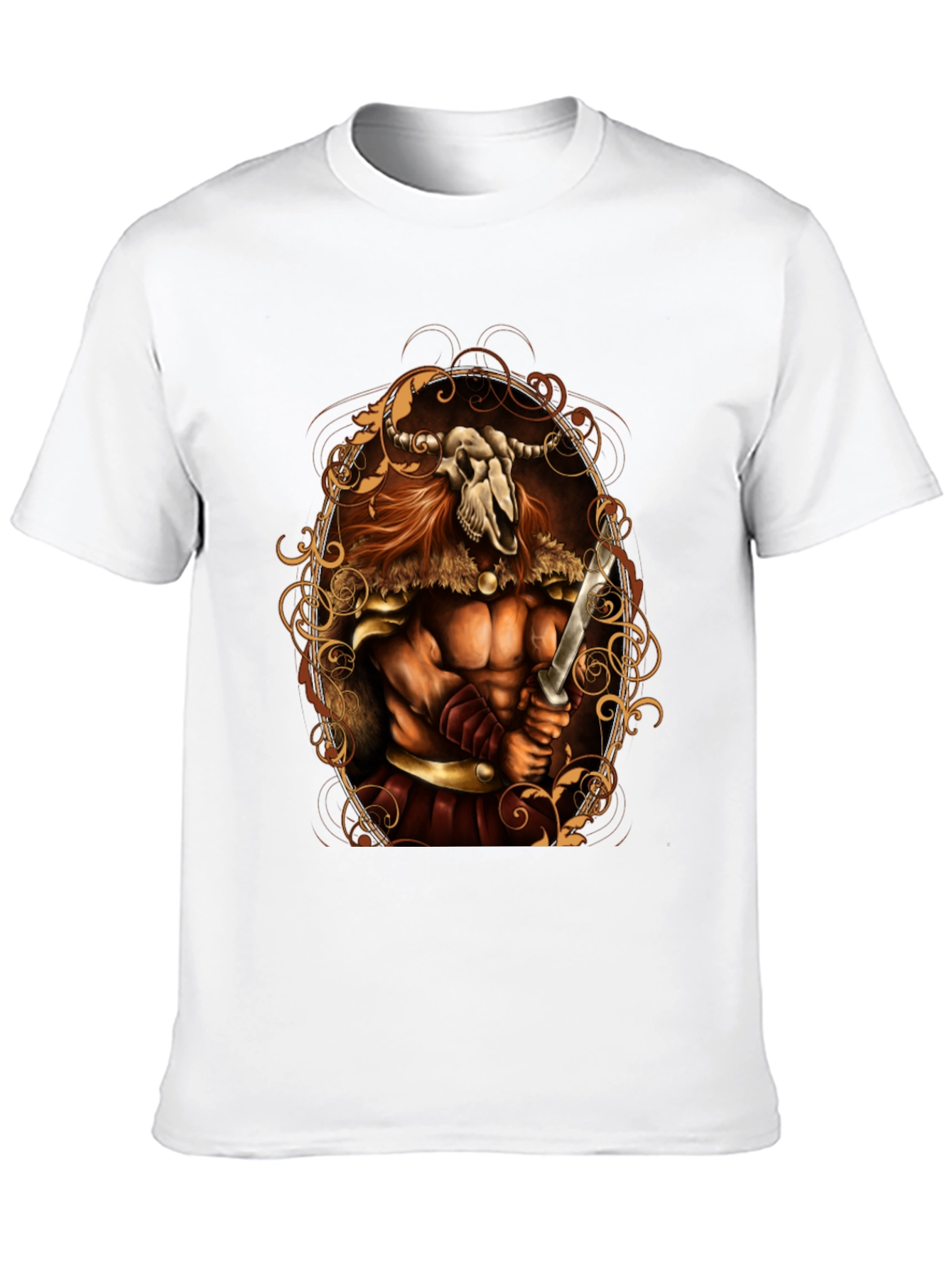 Viking Skull Warrior Graphic Tee
