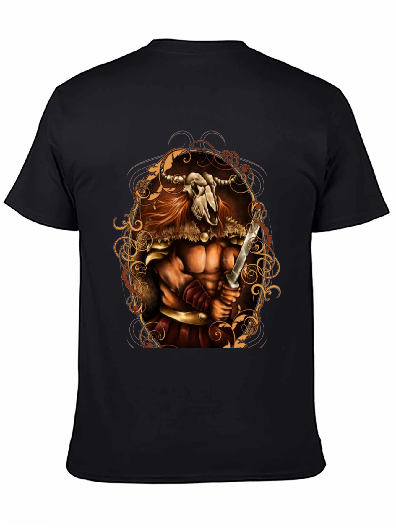 Viking Skull Warrior Graphic Tee