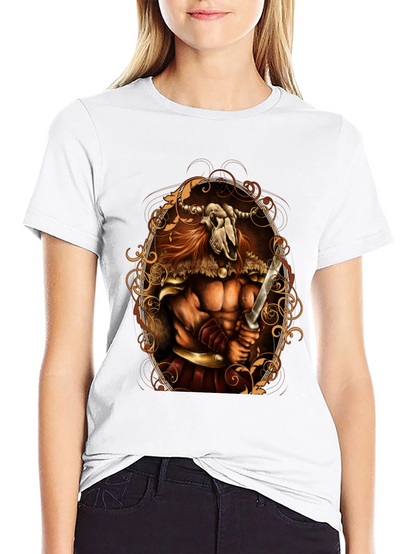 Viking Skull Warrior Graphic Tee