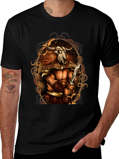 Viking Skull Warrior Graphic Tee