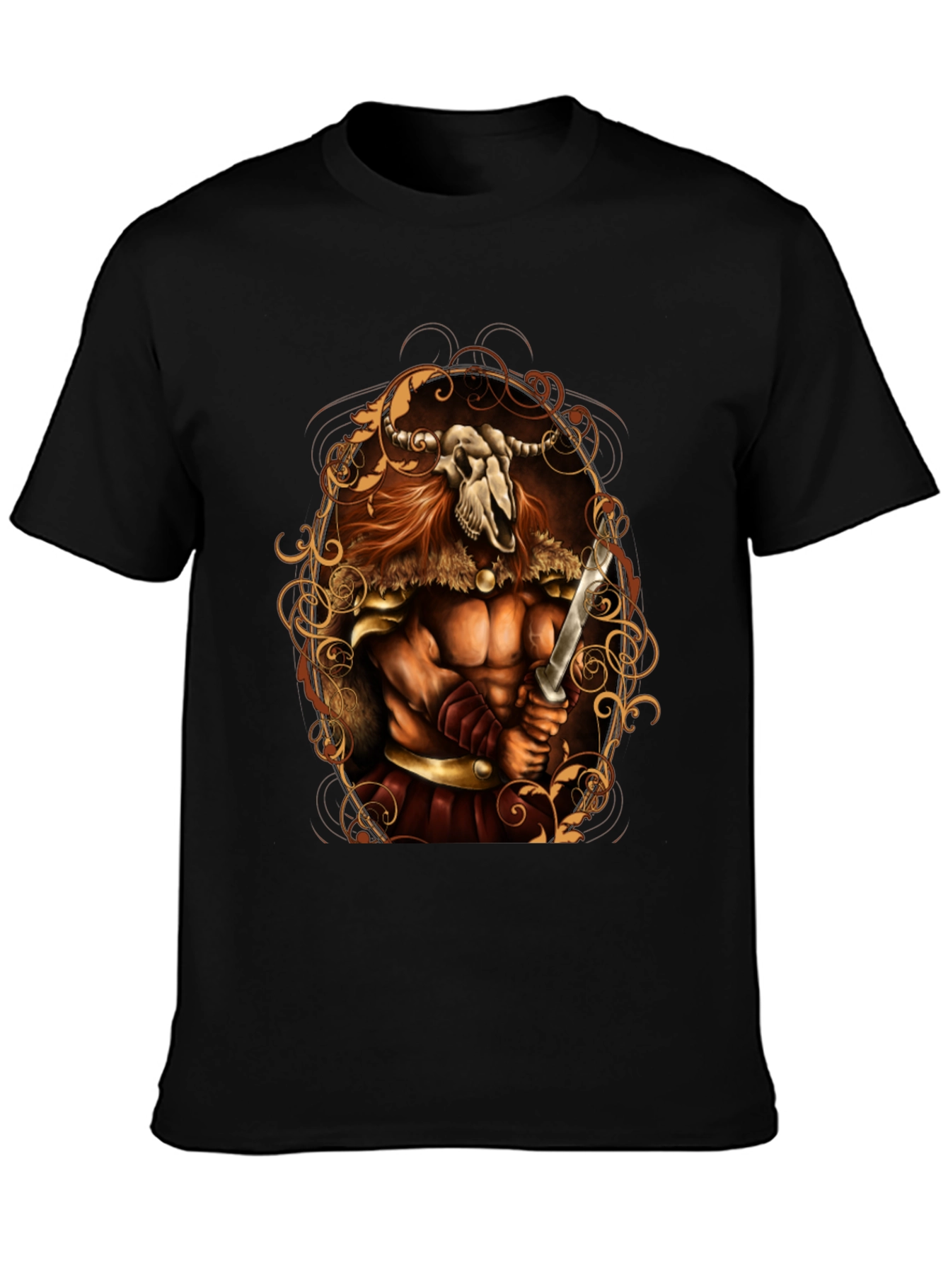 Viking Skull Warrior Graphic Tee