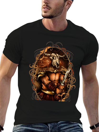 Viking Skull Warrior Graphic Tee