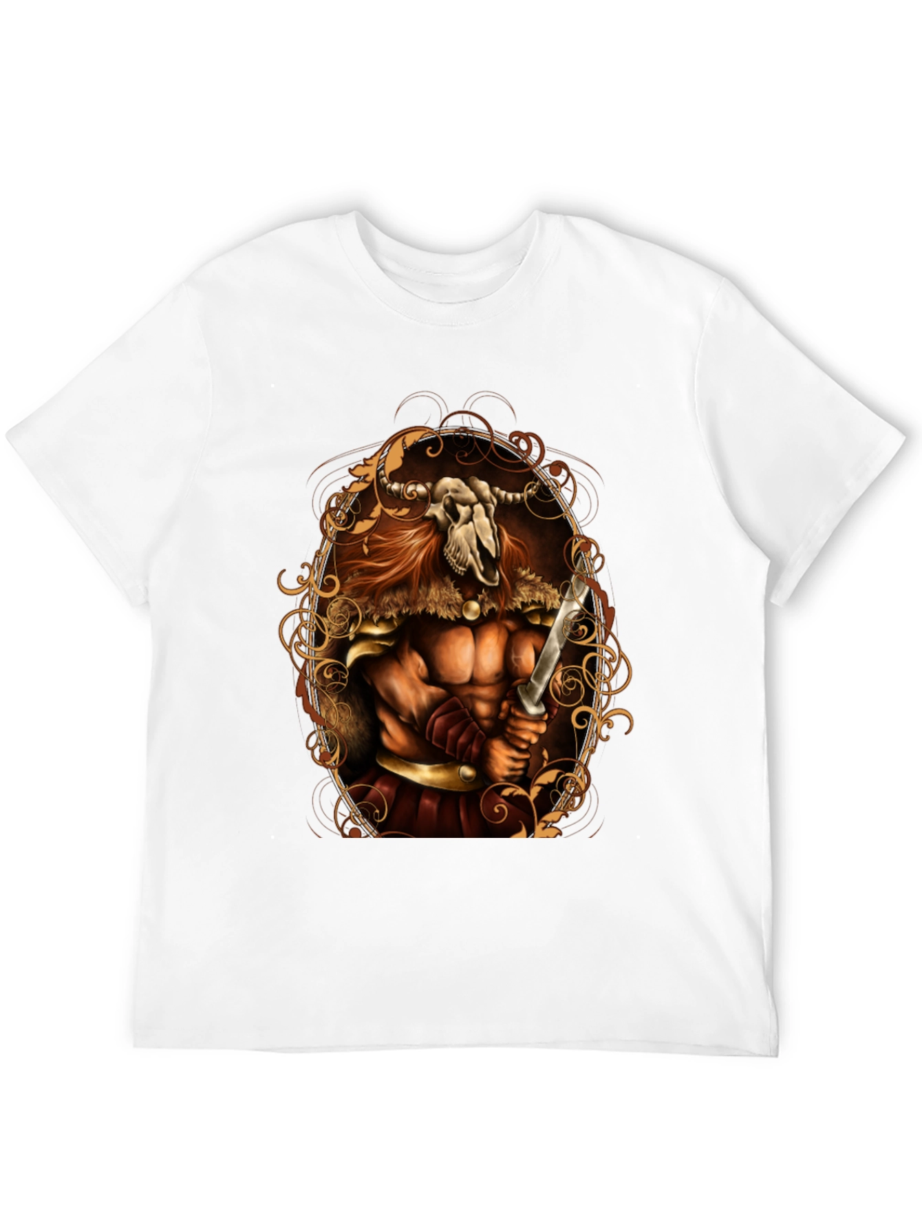 Viking Skull Warrior Graphic Tee