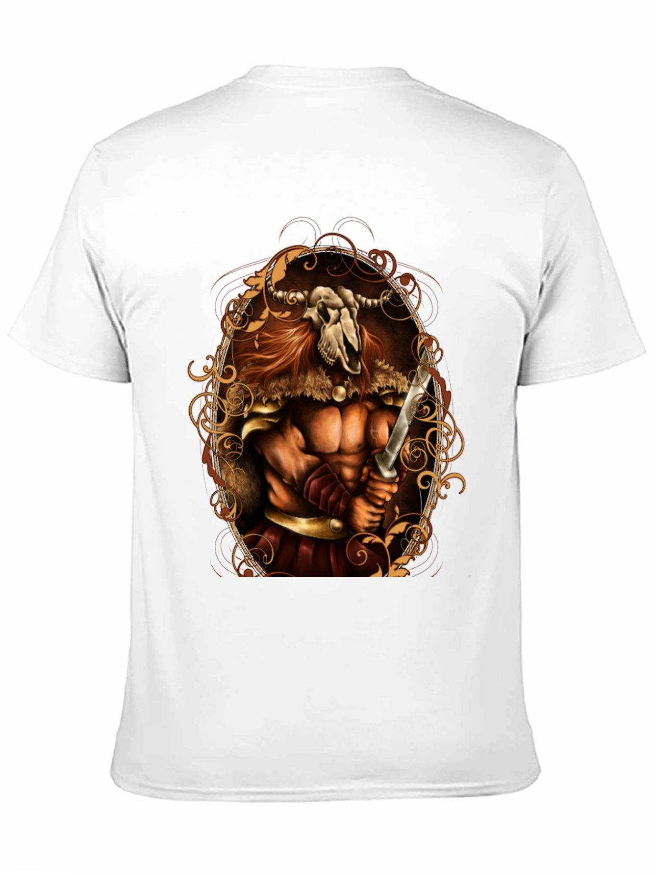 Viking Skull Warrior Graphic Tee