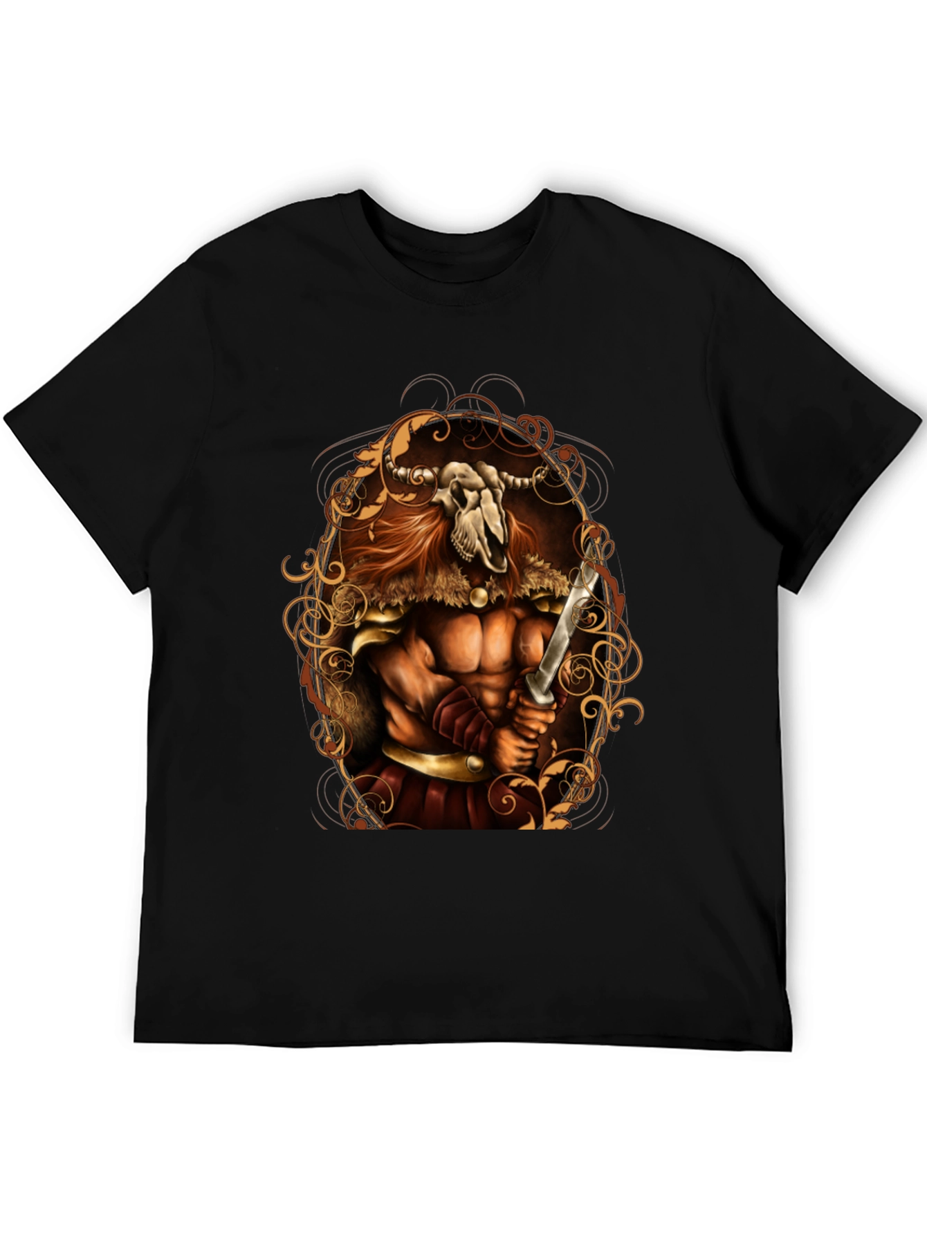 Viking Skull Warrior Graphic Tee